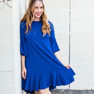 LULAROE Maurine Dress- Royal Blue